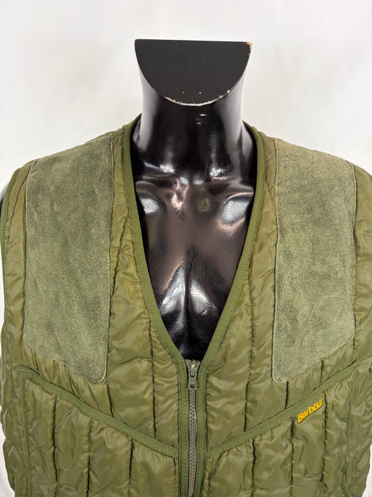 Gilet Barbour Uomo Verde da caccia XLarge Man Green Pennine Shooting Waistcoat size XL