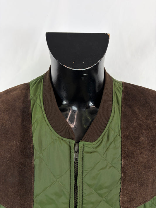Gilet vintage Barbour Keeperwear verde Xlarge - Man Quilted Keeperwear Vest size XL