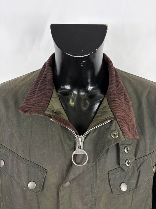 Giacca Barbour International Duke Verde XL - Man Sage Duke wax Jacket Size XL