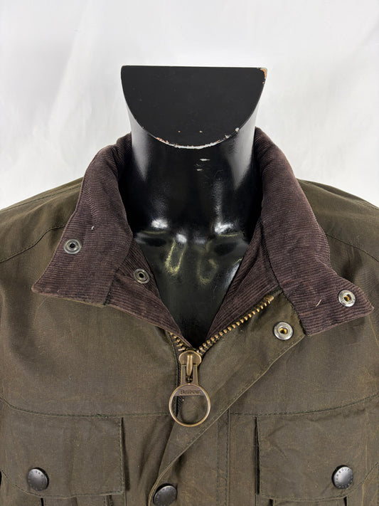 Barbour Giacca Uomo Corbridge Verde XLarge Man Olive Waxed Corbridge Jacket Size XLarge - Shop In London