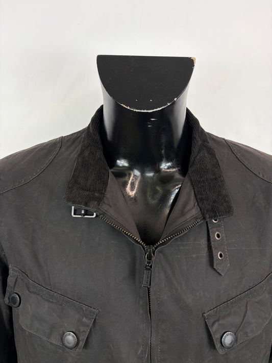 Giacca Barbour International Rebel Nera Medium- Man International Wax Rebel Jacket size M