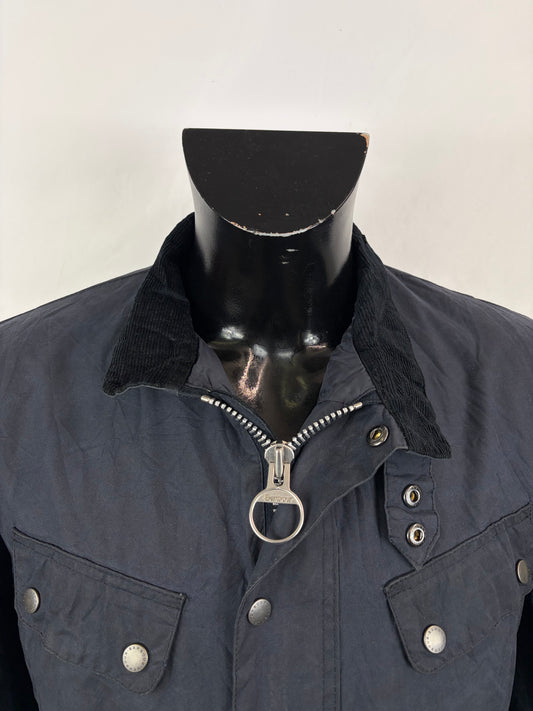 Giacca Barbour International Uomo Duke Blu Medium - Man Navy Duke wax Jacket Size M