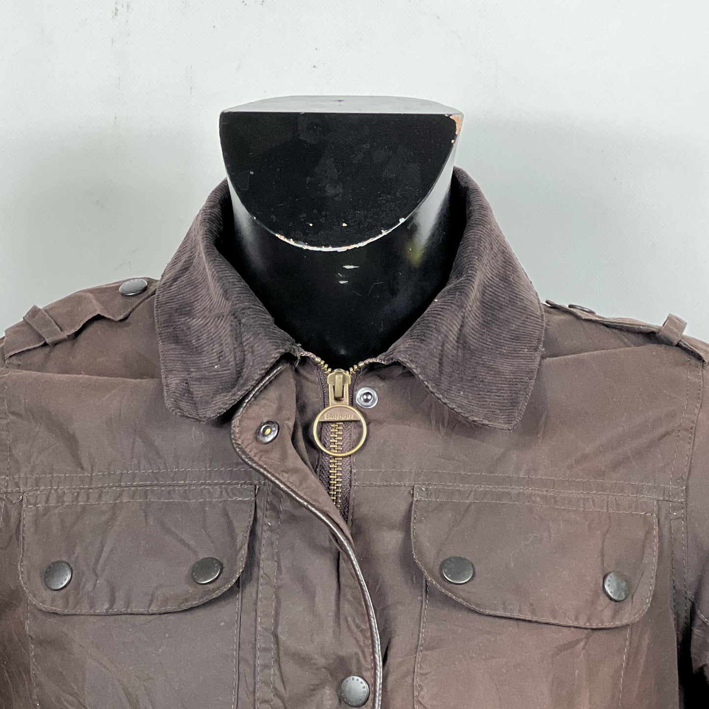 Giacca Barbour donna Marrone UK10 Small Brown Lady Short Belted Jacket Size UK10
