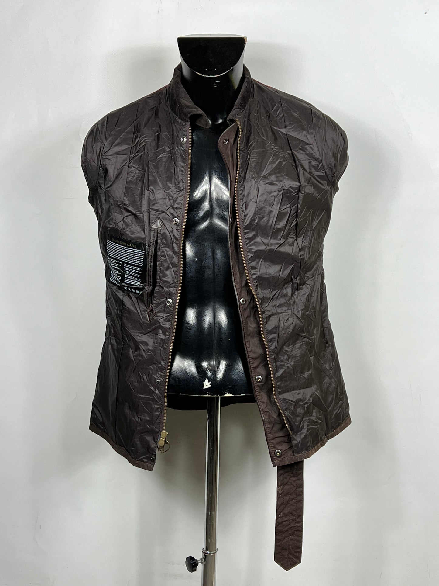 Giacca Barbour donna Marrone UK10 Small Brown Lady Short Belted Jacket Size UK10