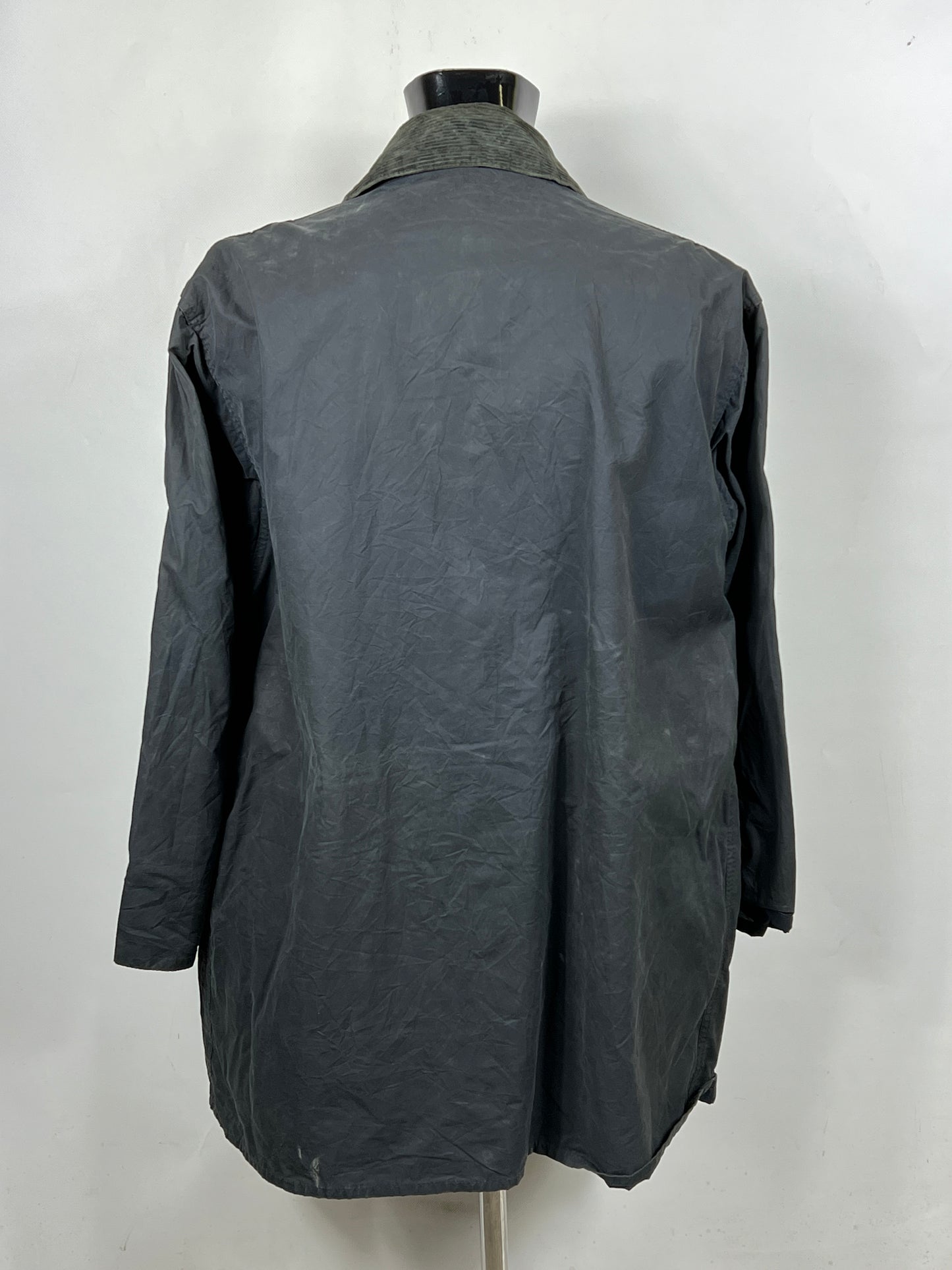 Barbour Border Blu cotone Cerato C46/117 cm Navy Border Coat Size XLarge