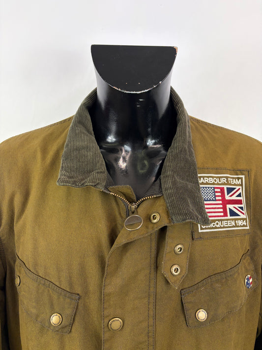 Giacca Barbour International Lester Washed XXL- Olive International Mc Queen lester washed jacket size XXL