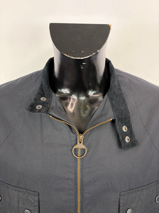 Giacca Barbour International Mc queen Wilkin blu Large - Navy international Mc Queen Wilkin navy jacket size L
