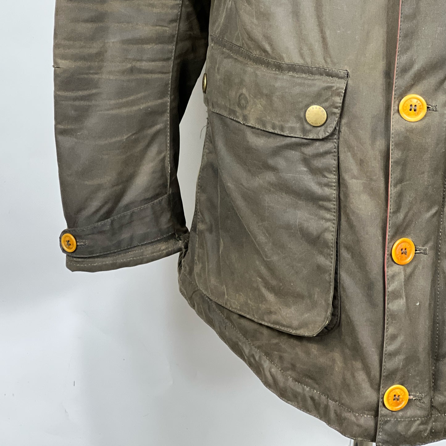 RARO Game Parka Barbour verde con cappuccio Medium- Green Game Parka Size M