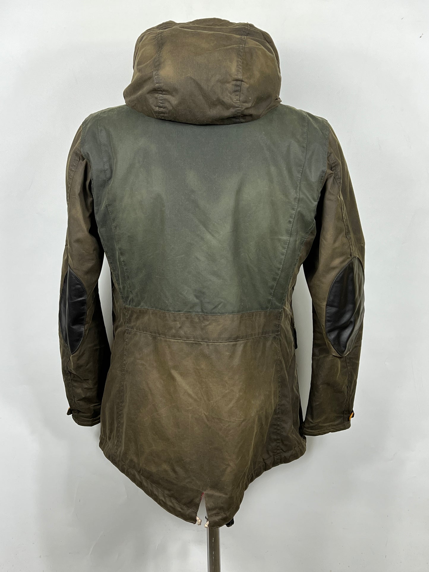 RARO Game Parka Barbour verde con cappuccio Medium- Green Game Parka Size M