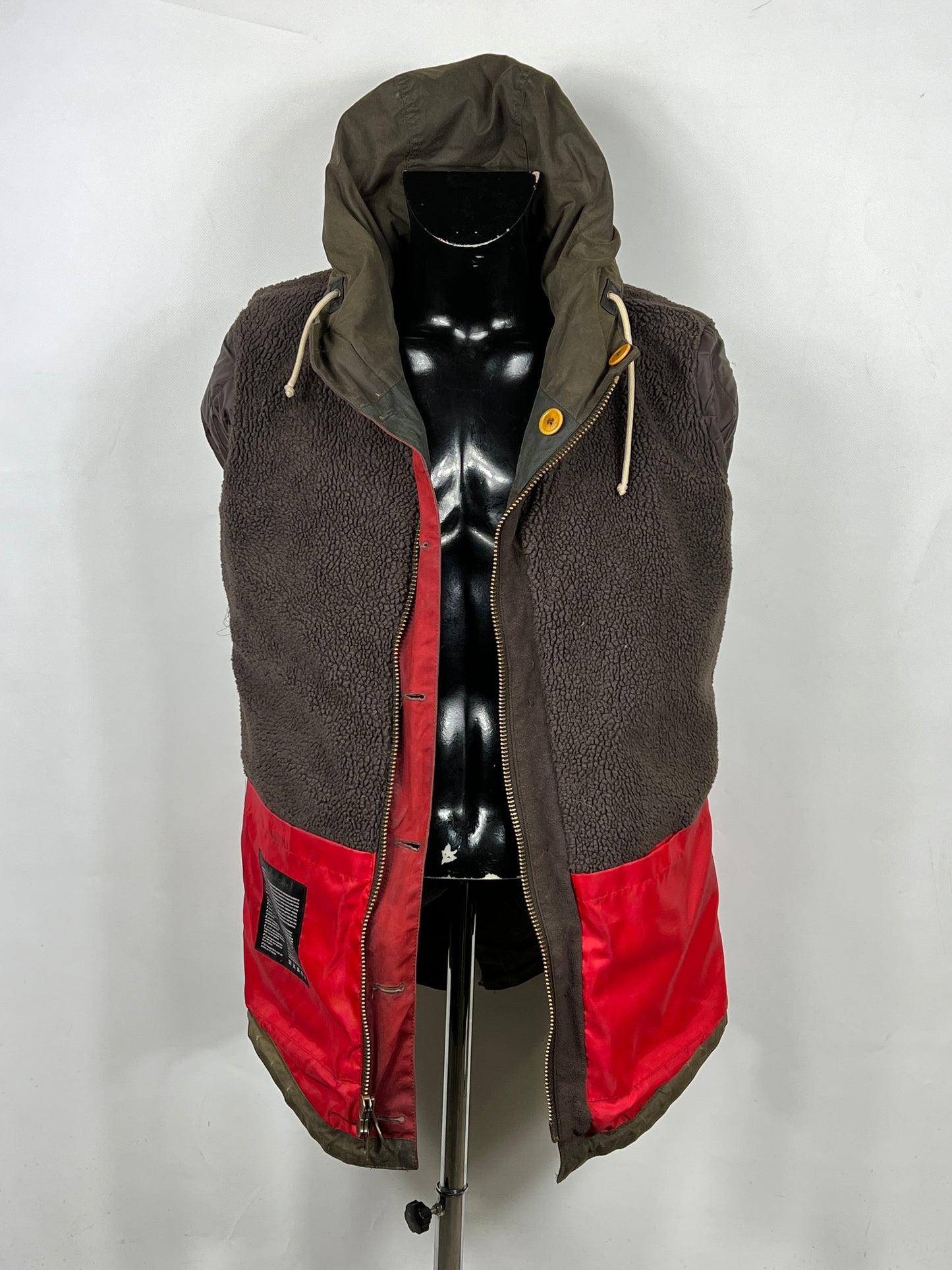 RARO Game Parka Barbour verde con cappuccio Medium- Green Game Parka Size M