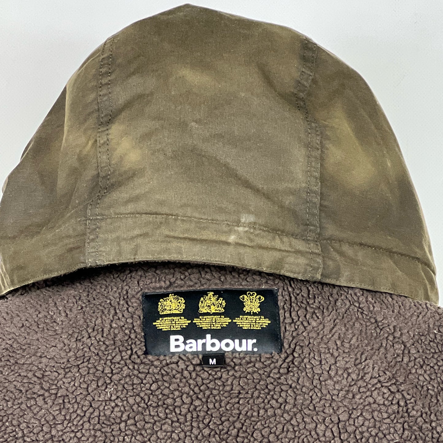 RARO Game Parka Barbour verde con cappuccio Medium- Green Game Parka Size M