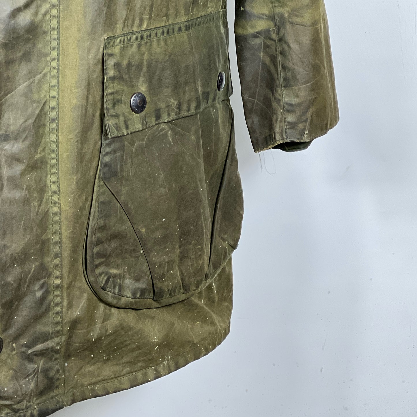 Barbour unisex Border Verde cotone Cerato C40/102cm Green Border Coat Size M