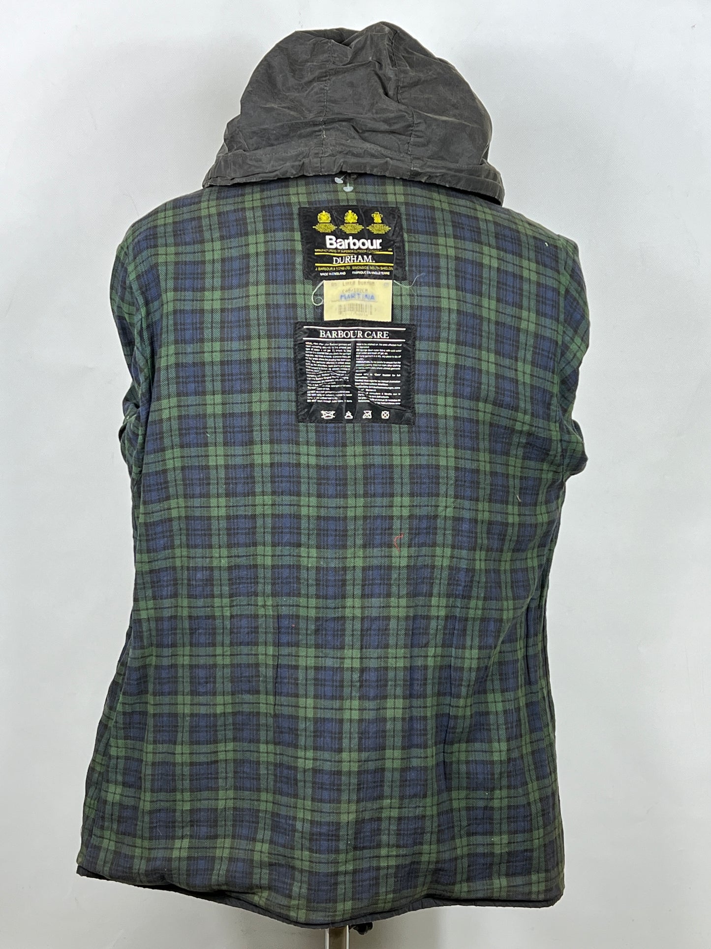 Giacca Barbour blu vintage Durham C40/102 cm- Waxed Durham Jacket size Medium