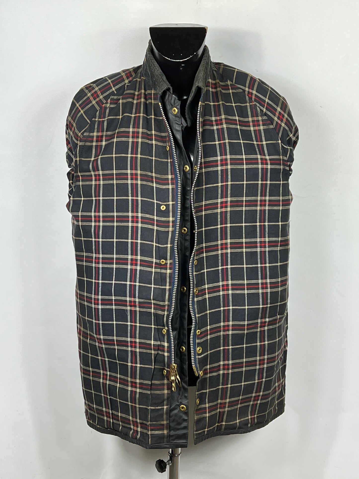 Barbour Giacca Beaufort blu C40/102 cm -Navy waxed Beaufort Jacket Size Medium