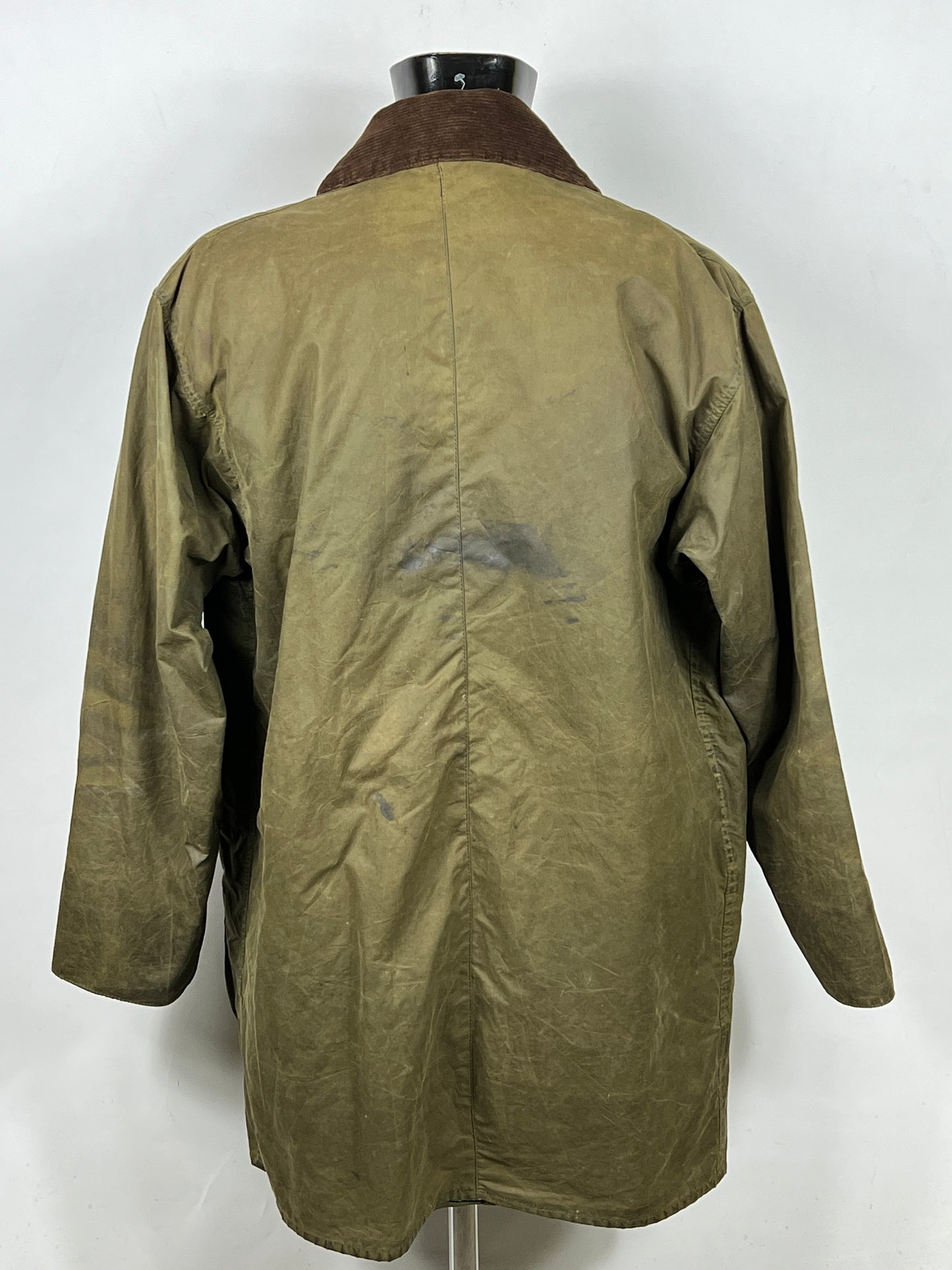 Barbour Border verde cotone Cerato C42/107 cm Green Border Coat Size Large tg. 52 ita