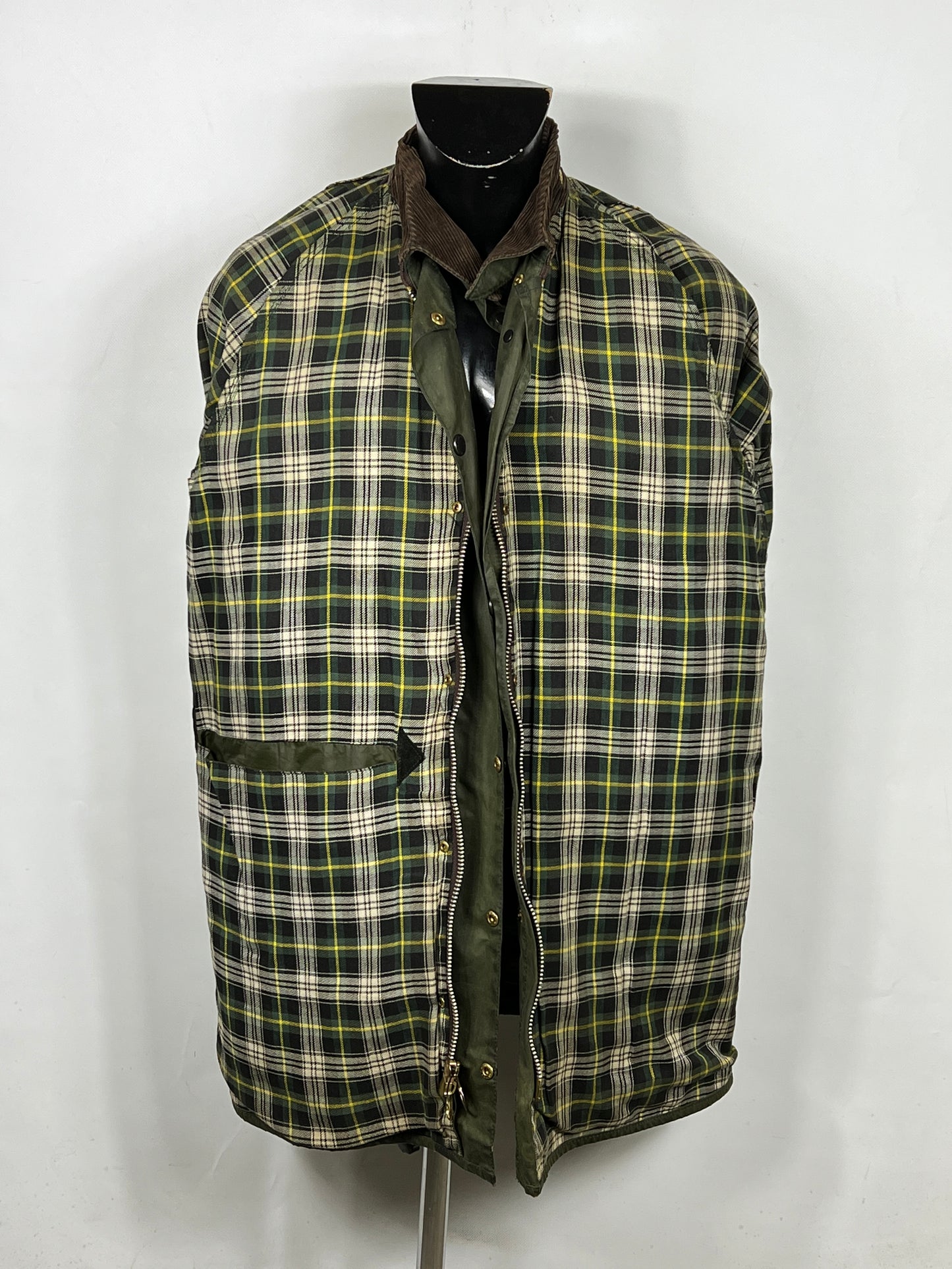 Barbour Gamefair Verde C42/107 cm Green Wax Vintage Gamefair Jacket c42 Large