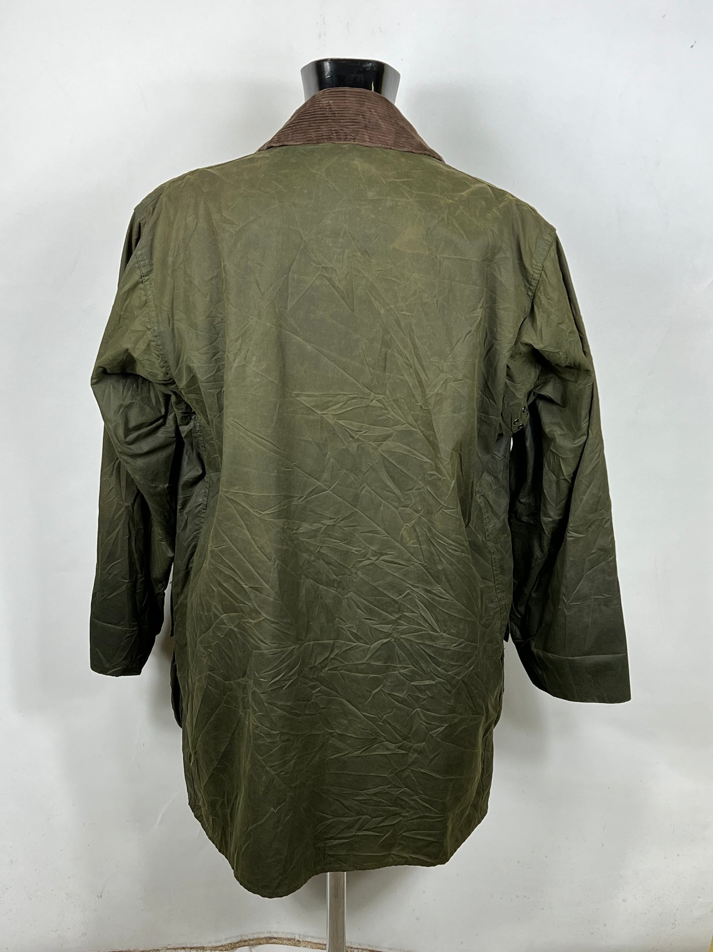Giacca Barbour Border verde Vintage Cerata C42/107 cm - Green wax jacket Large
