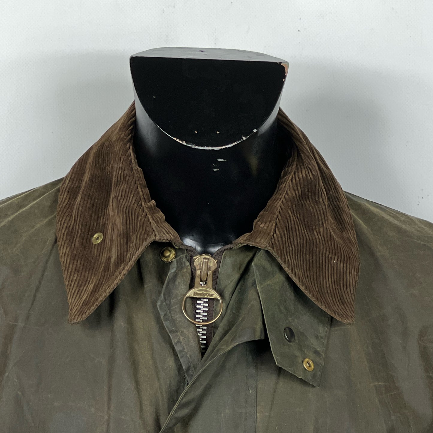 Barbour Border verde cotone Cerato C42/107 cm Green Border Coat Size Large tg. 52 ita