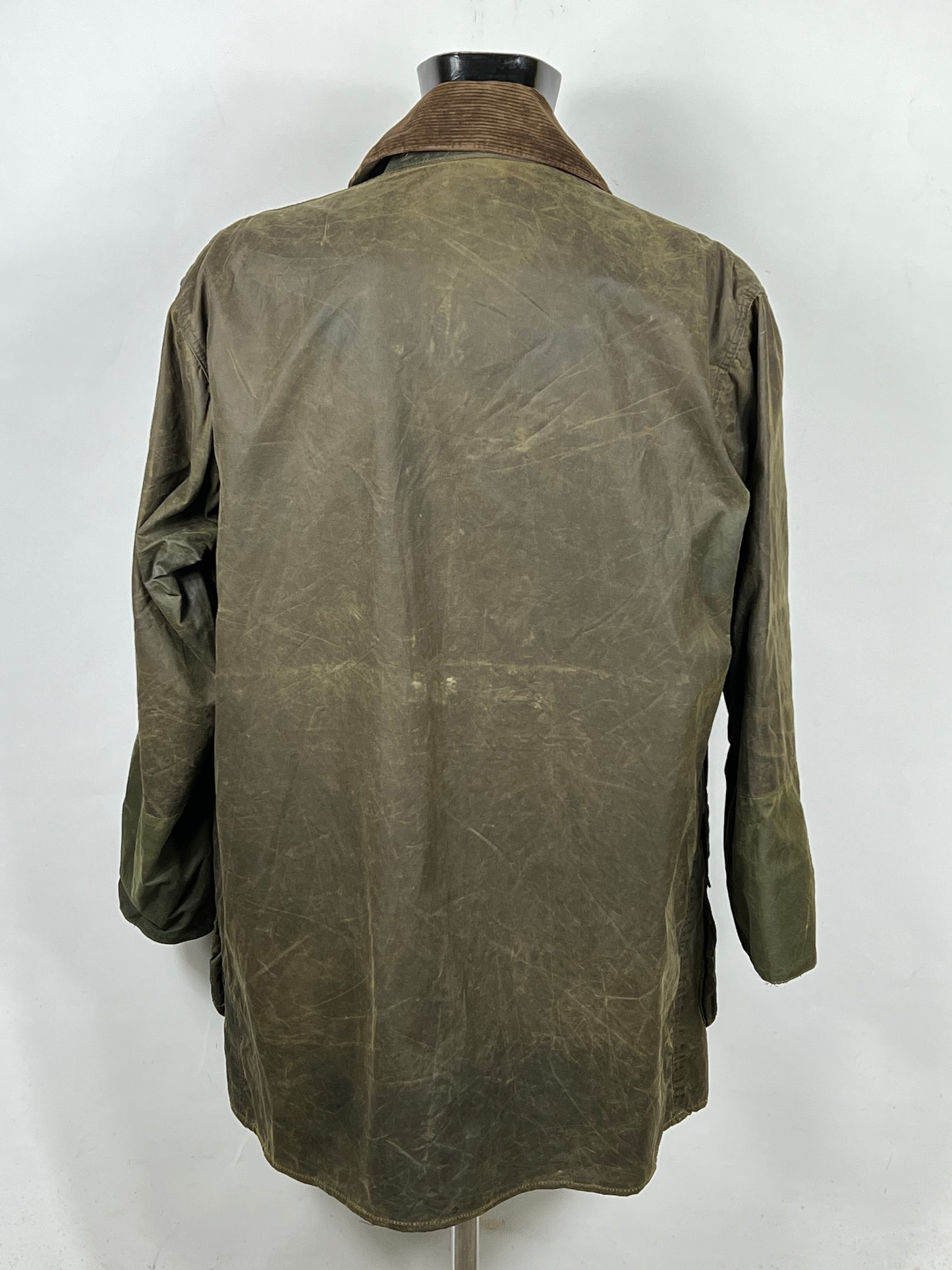 Barbour Border verde cotone Cerato C42/107 cm Green Border Coat Size Large tg. 52 ita