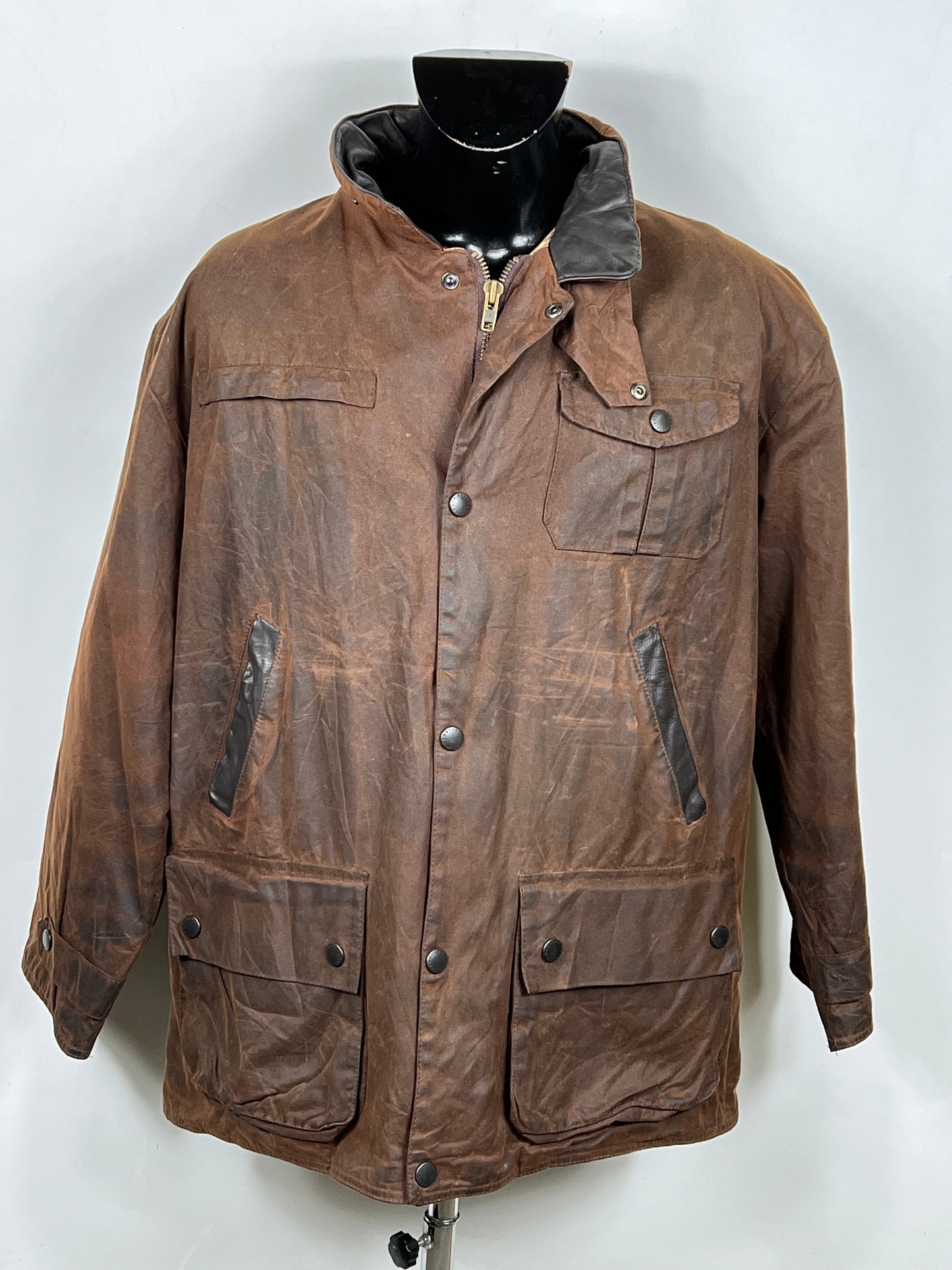Barbour Giacca Uomo Bushman Marrone Large- Man Wax Brown Jacket Size L