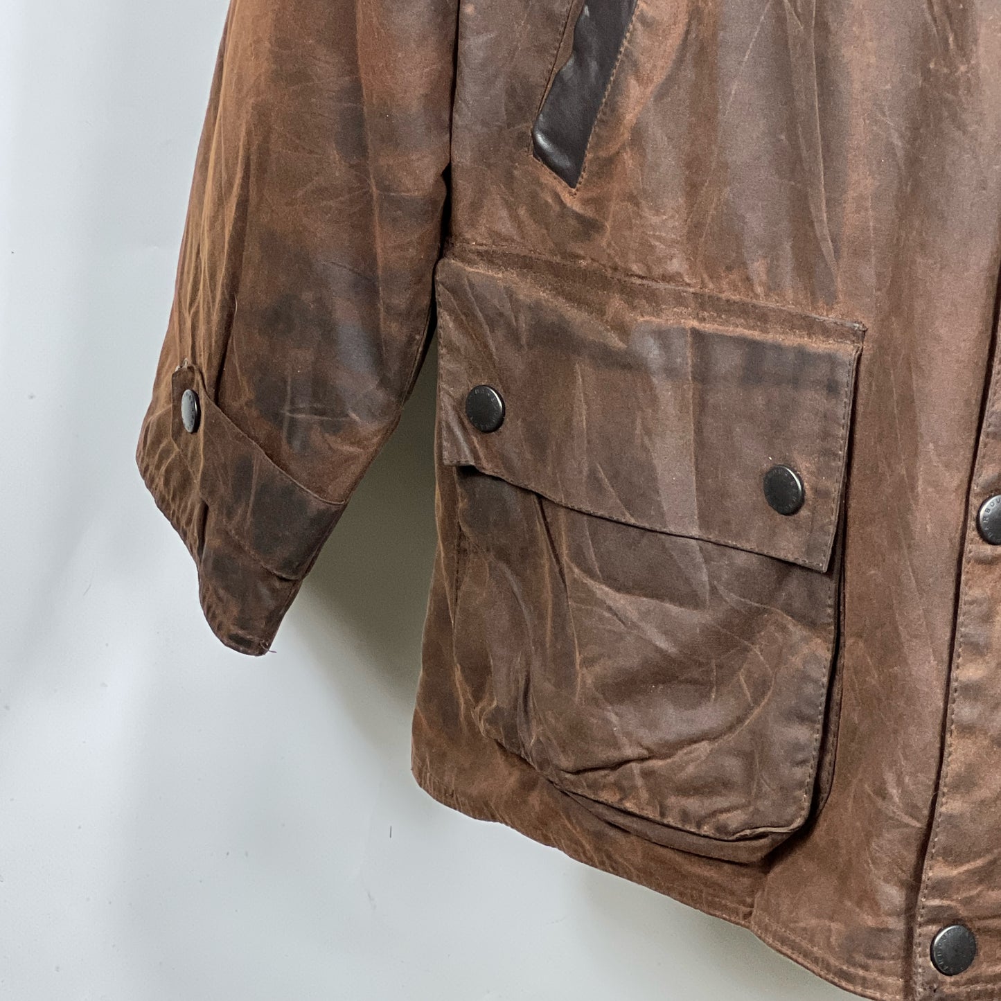 Barbour Giacca Uomo Bushman Marrone Large- Man Wax Brown Jacket Size L
