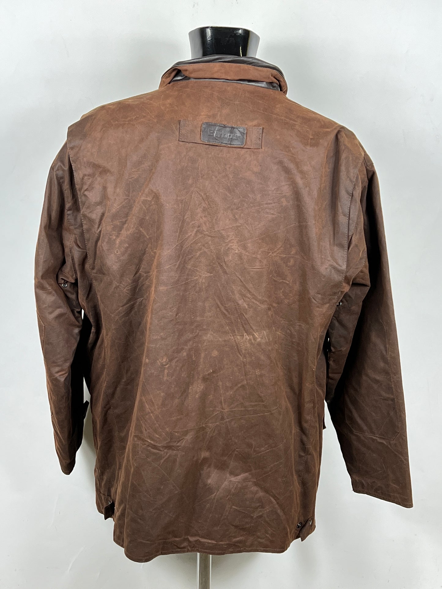 Barbour Giacca Uomo Bushman Marrone Large- Man Wax Brown Jacket Size L