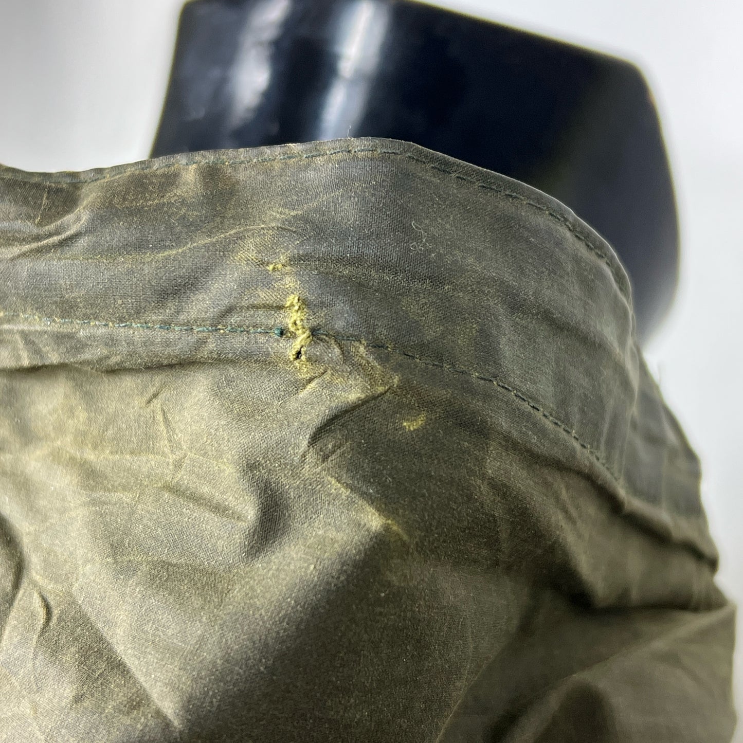 Barbour vintage Durham con cappuccio C44/112 cm Green Hooded waxed durham L