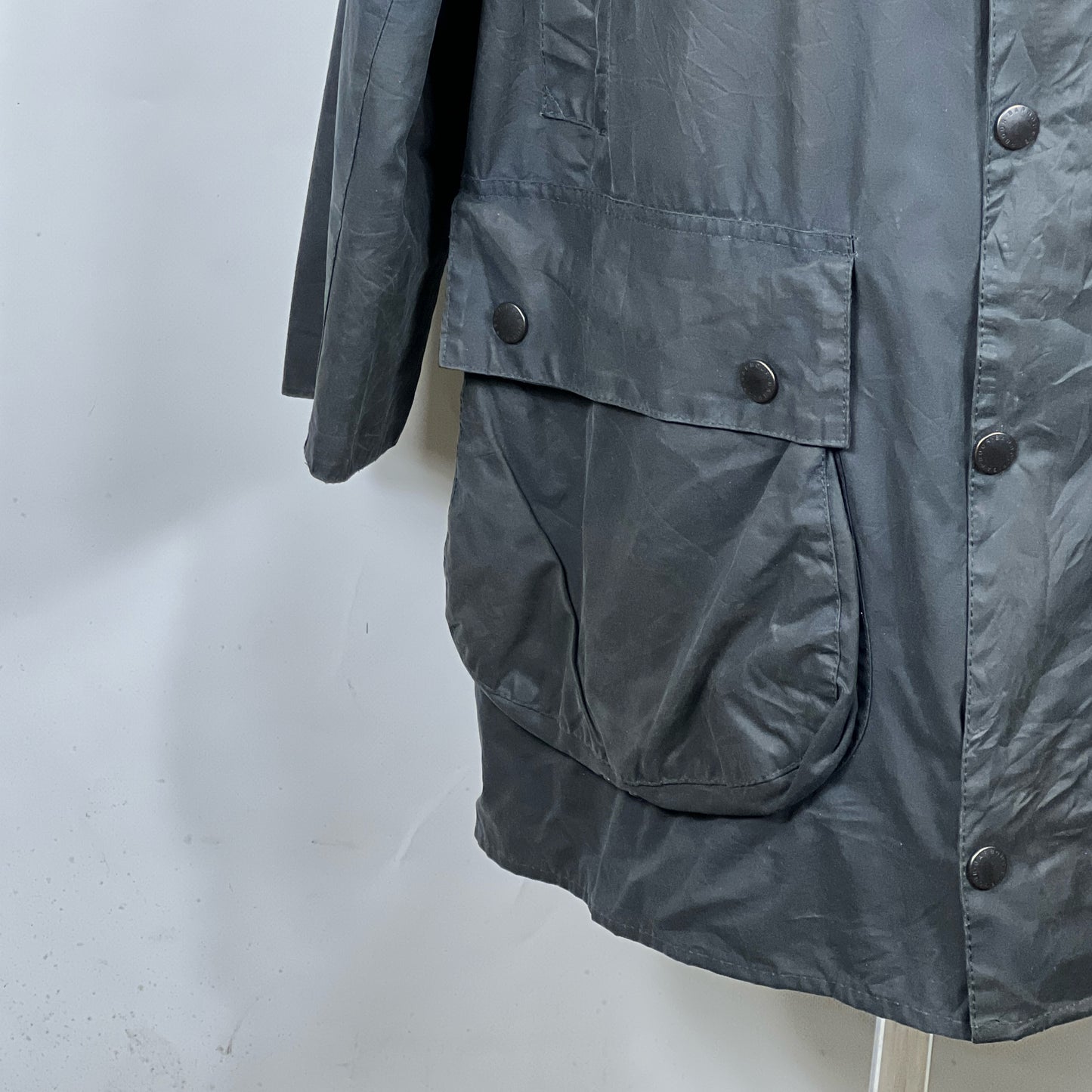 Barbour Uomo Border vintage Blu Cerato C44/112cm Navy Border Coat Large/XL