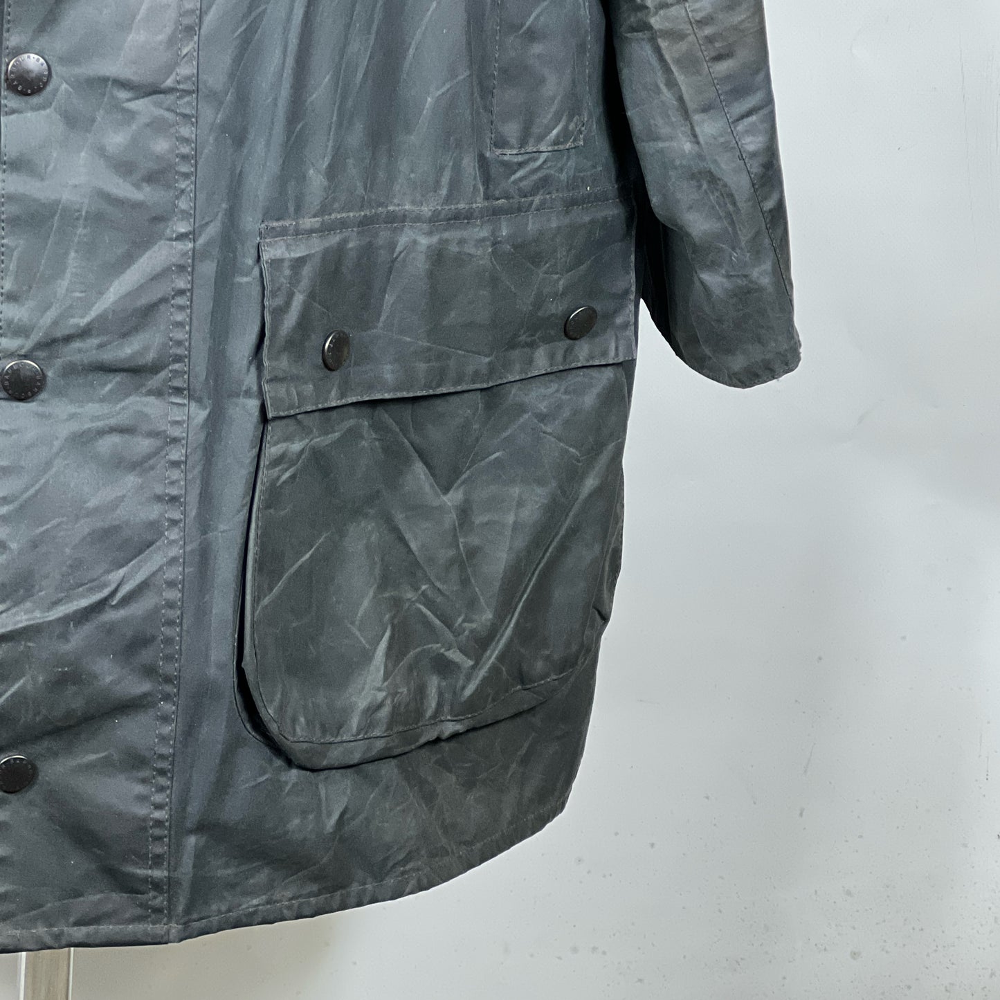 Barbour Uomo Border vintage Blu Cerato C44/112cm Navy Border Coat Large/XL