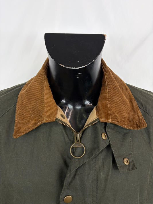 Giacca Barbour Verde Ashby Uomo Medium- Lightweight Wax Olive Man Ashby Jacket Size Medium