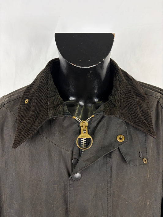 Barbour Giacca Beaufort vintage nero C46/117cm - Black Beaufort Waxed jacket size xl - Shop In London