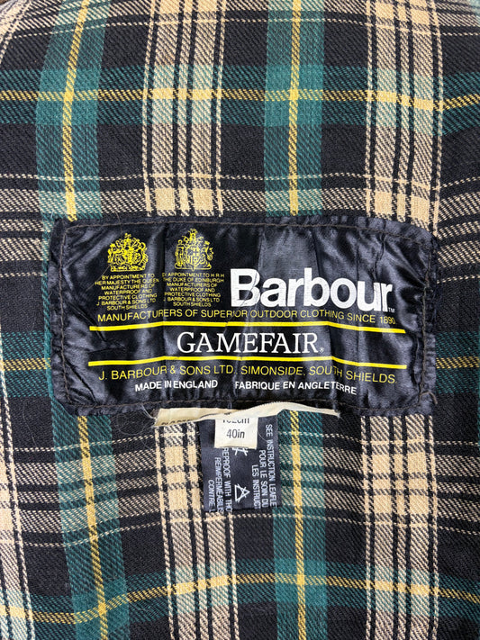 Giacca Barbour Gamefair Verde Vintage Cerata C40/102 cm Medium - Green wax Gamefair jacket size Medium