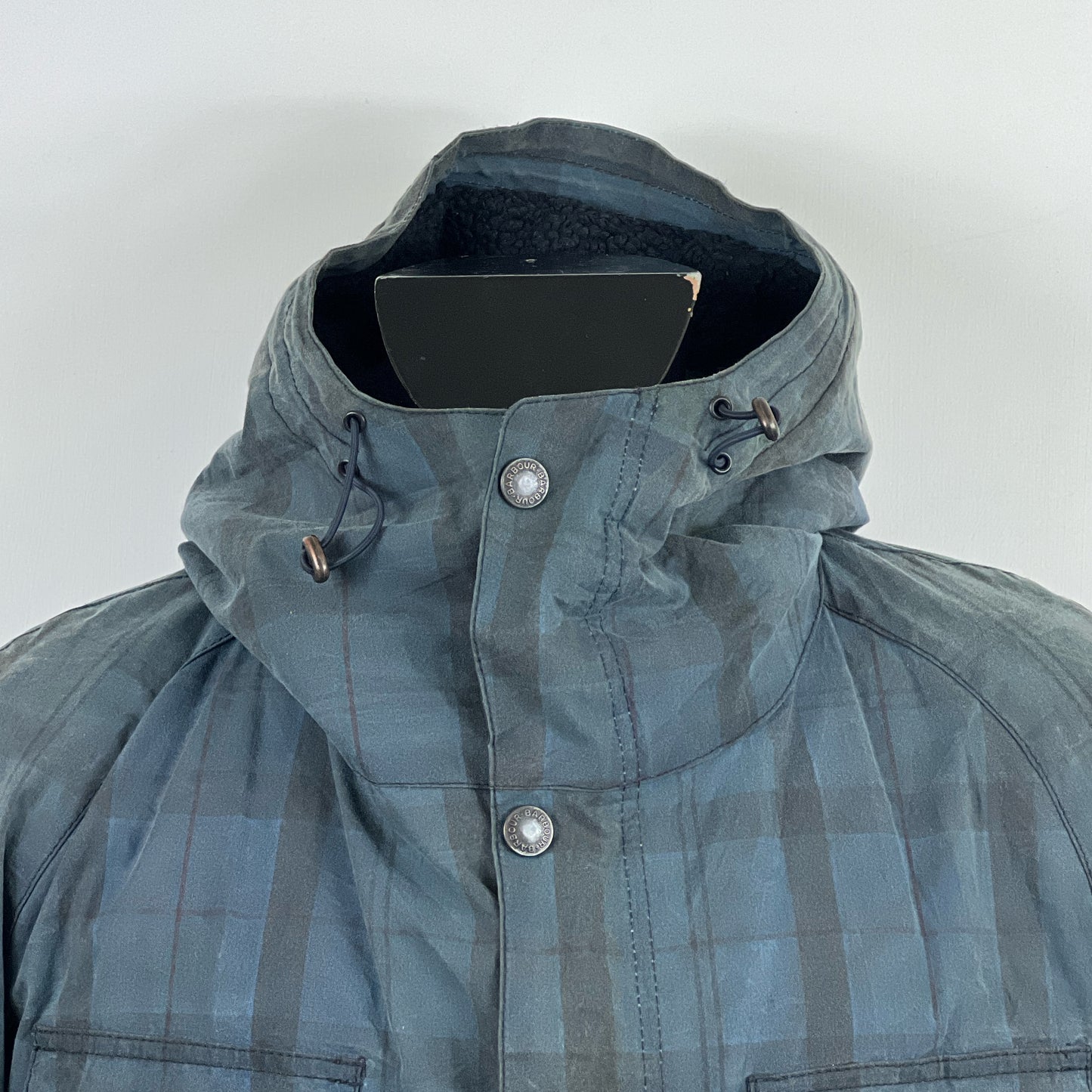 Parka Barbour da uomo Blundel blu XLarge - Man wax Blue Blundel Wax jacket size XL