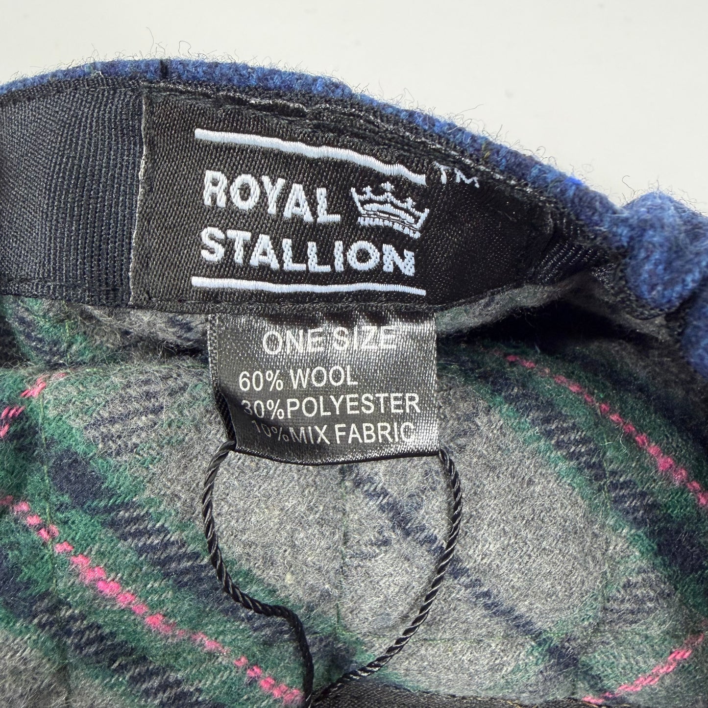 Coppola nuova inglese in lana a otto spicchi blu in tweed - Blue Eight panel tweed baker boy cap size one