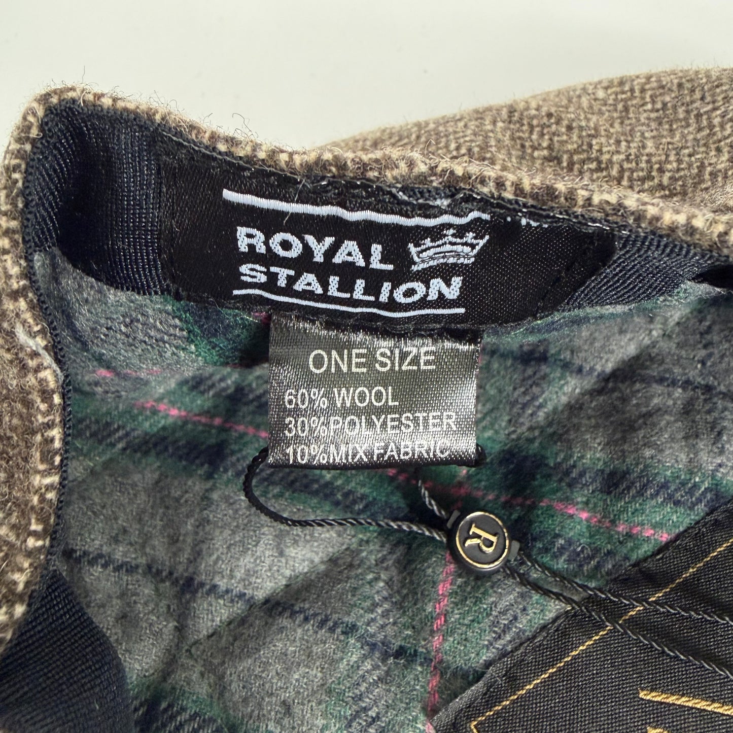 Coppola nuova inglese in lana a otto spicchi marrone chiaro in tweed - Light Brown Eight panel tweed baker boy cap size one - Shop In London