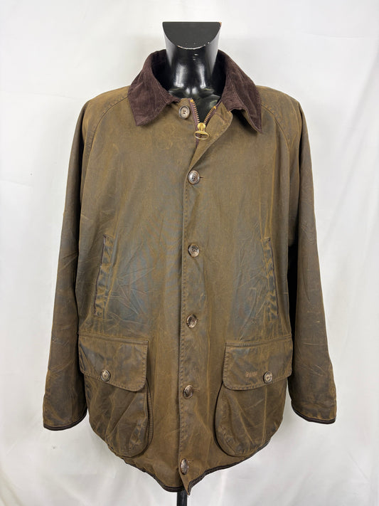 RARA Barbour Giacca Uomo Beauchamp verde C50/127 cm XXL- Olive Waxed Beauchamp coat size XXL