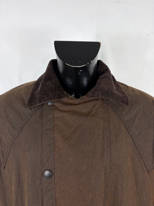 RARO Cappotto Barbour STOCKMAN marrone Medium Man Brown wax Long Coat Size M - Shop In London