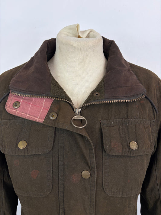 Barbour Giacca da donna oliva Xsmall Tg.38 Equine Lady Olive cotton jacket size uk8 - Shop In London