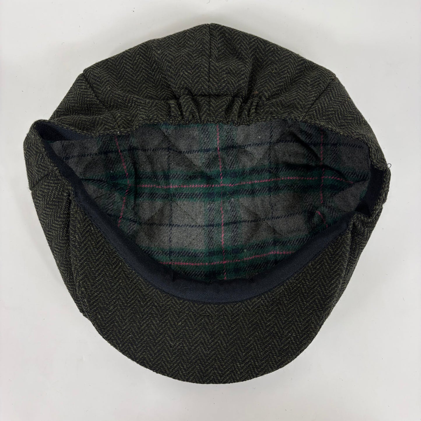 Coppola nuova a otto spicchi tipo Peaky Blinders verde a spina di pesce S/M e LXL