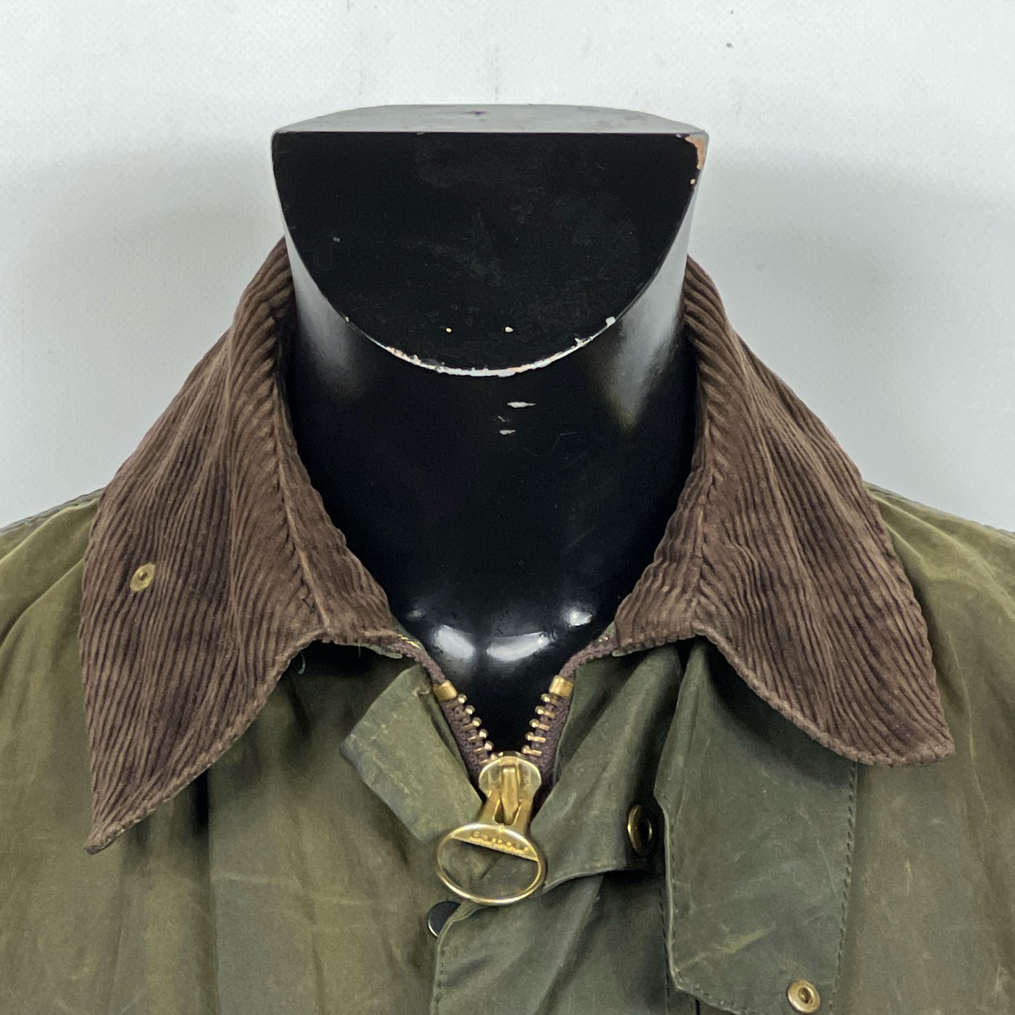 Barbour Border verde cotone Cerato C42/107 cm Green Border Coat Size Large tg. 52 ita