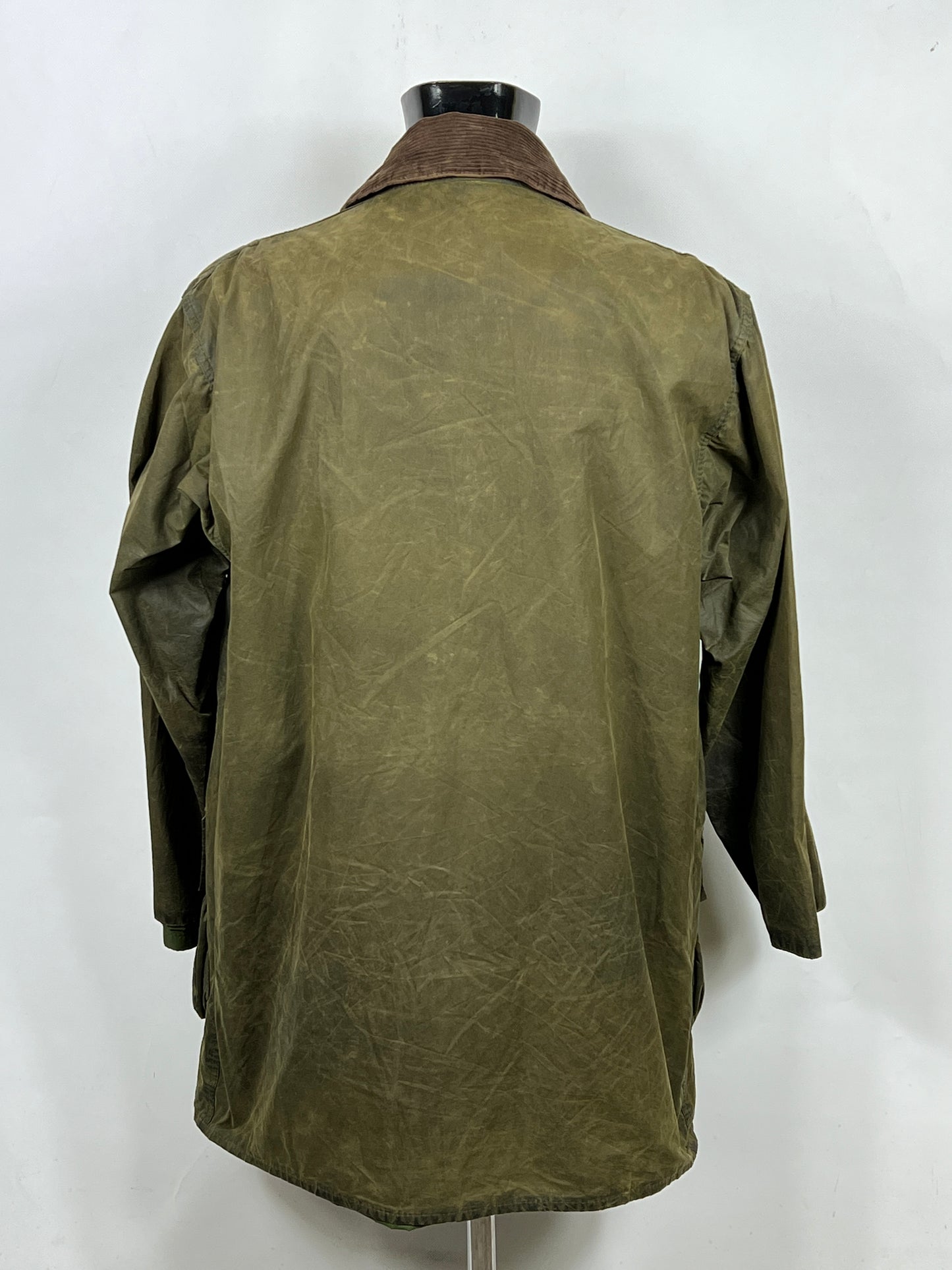 Barbour Border verde cotone Cerato C42/107 cm Green Border Coat Size Large tg. 52 ita