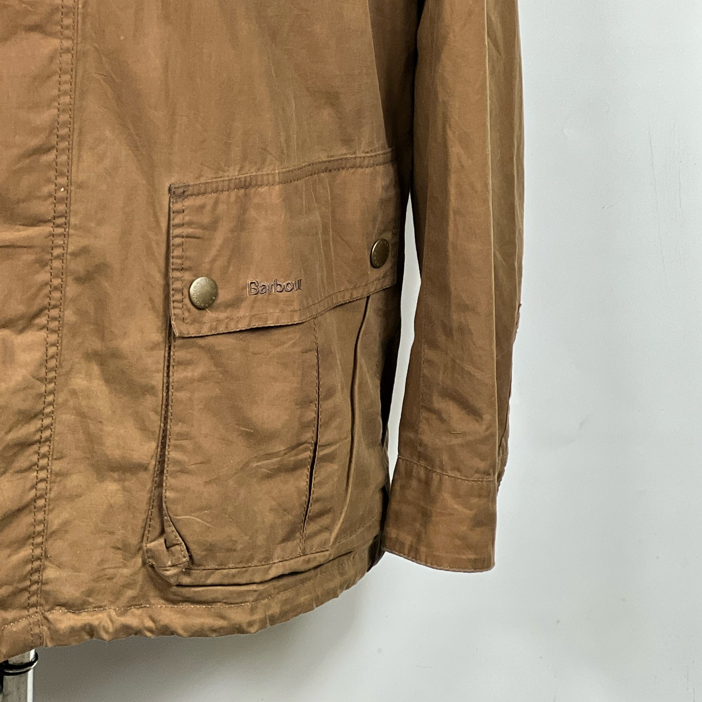 Barbour Giacca Uomo Beige Lowland XXL Man Lowland Wax Beige Jacket Size XXL
