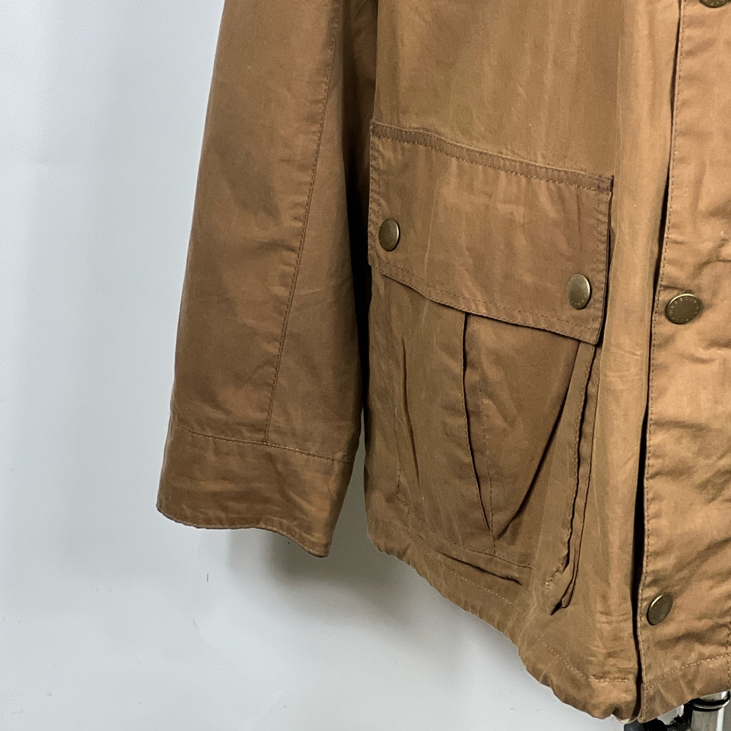 Barbour Giacca Uomo Beige Lowland XXL Man Lowland Wax Beige Jacket Size XXL