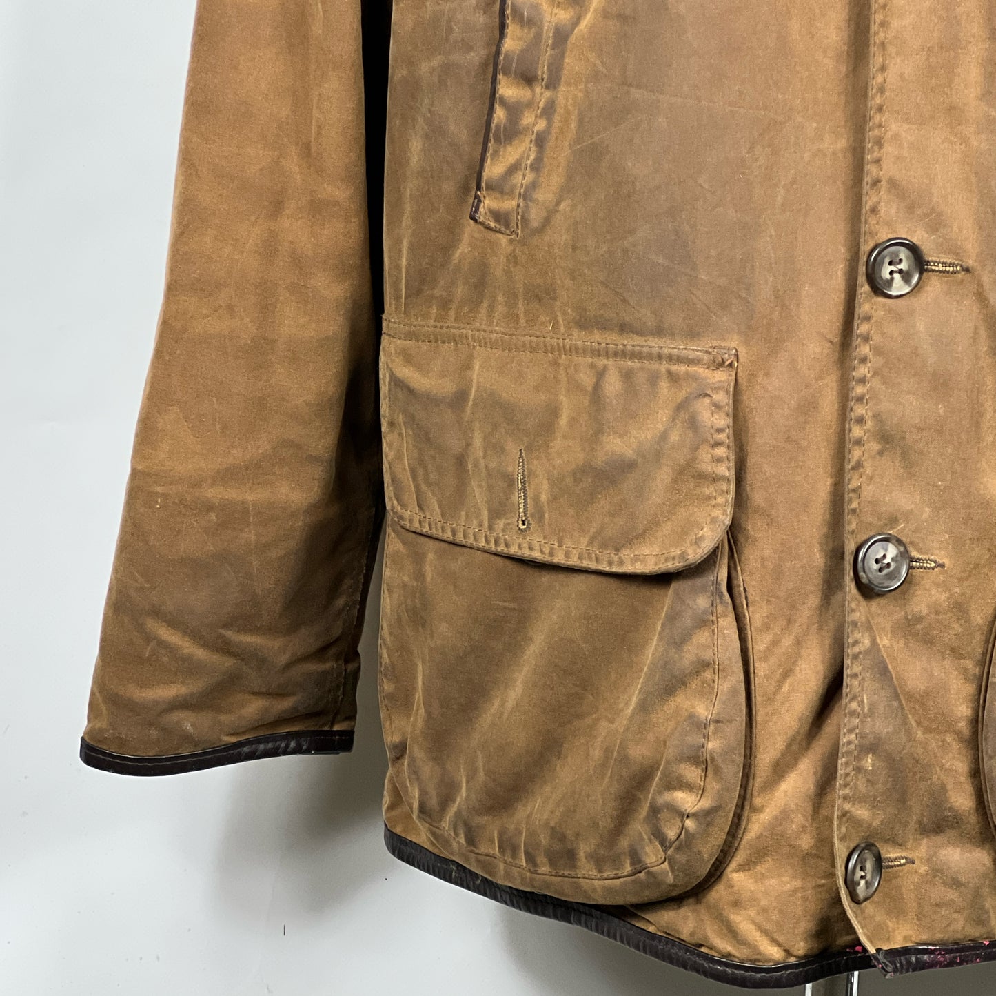 RARA Barbour Giacca Uomo Beauchamp C40/102cm Brown Waxed Beauchamp coat size M