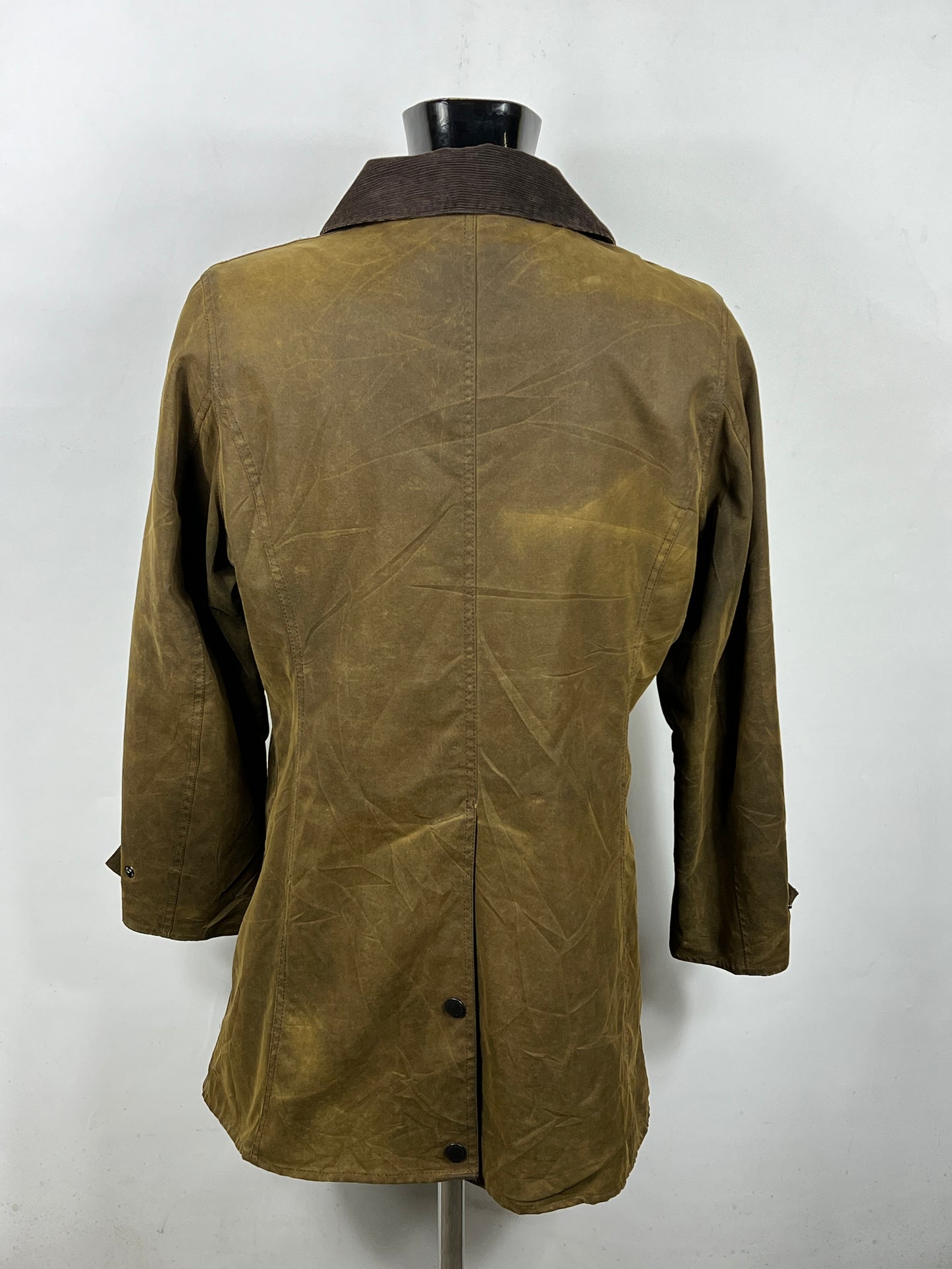 Giacca Barbour donna certo oliva Newmarket UK16 Tg.44- Olive wax winter coat size uk16