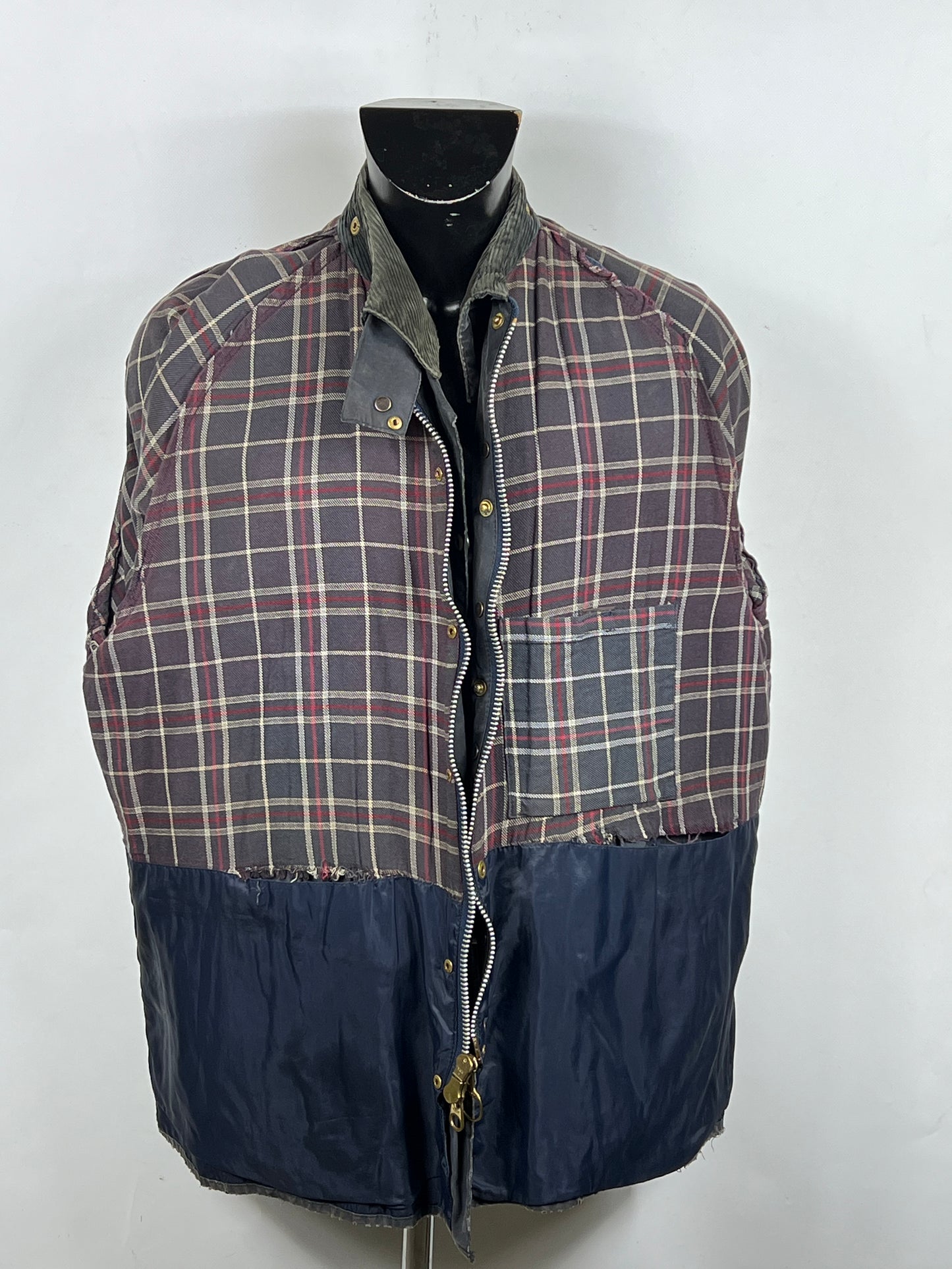 Barbour Bedale Uomo Vintage Blu C48/122cm Man Bedale waxed Navy jacket Size XL