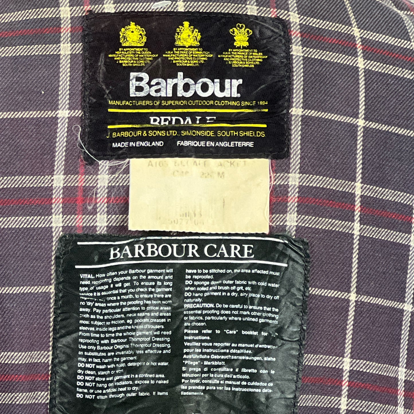 Barbour Bedale Uomo Vintage Blu C48/122cm Man Bedale waxed Navy jacket Size XL