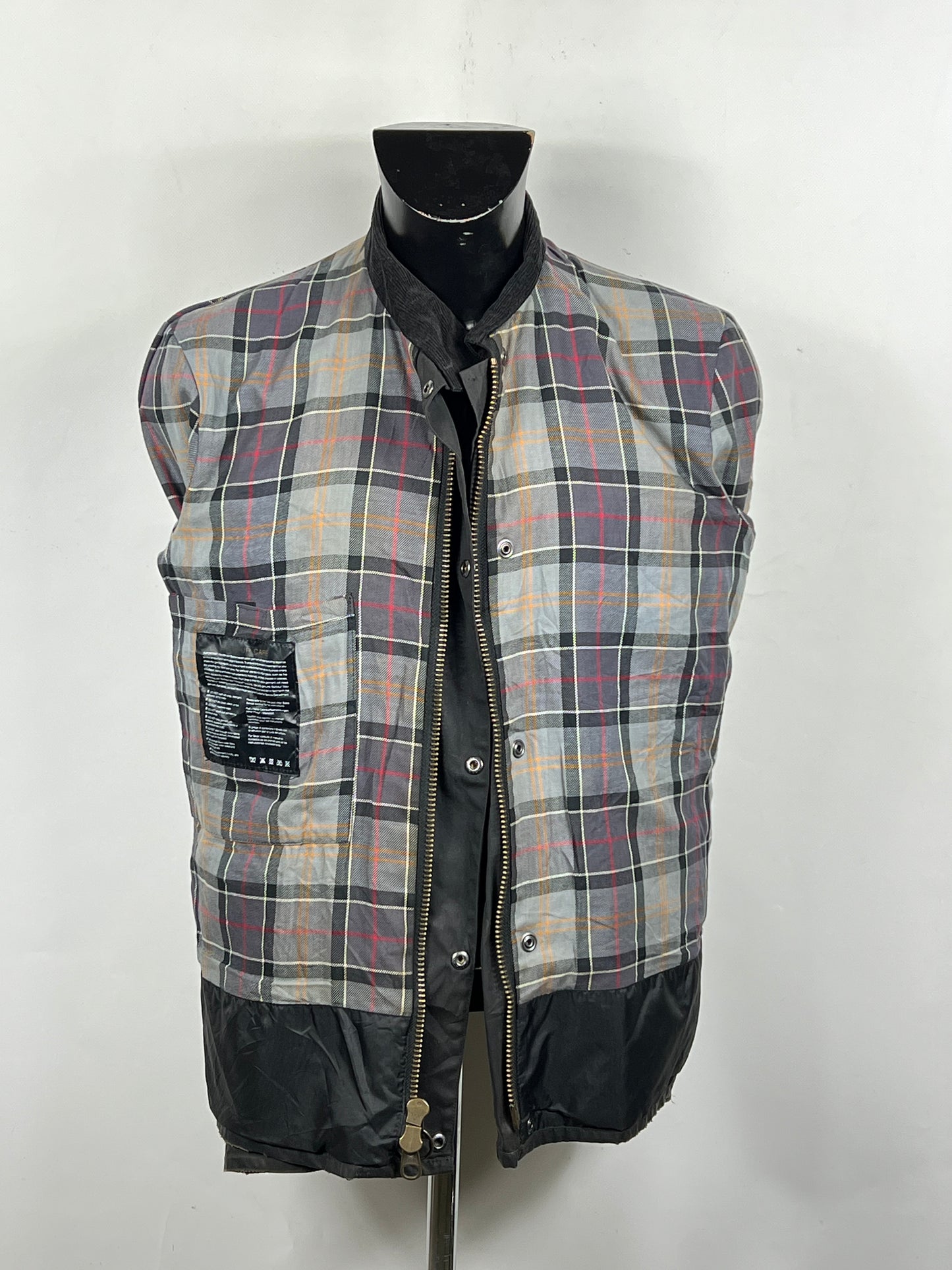 Barbour International Trial Nero Small Man Black waxed Trial Jacket Size Small