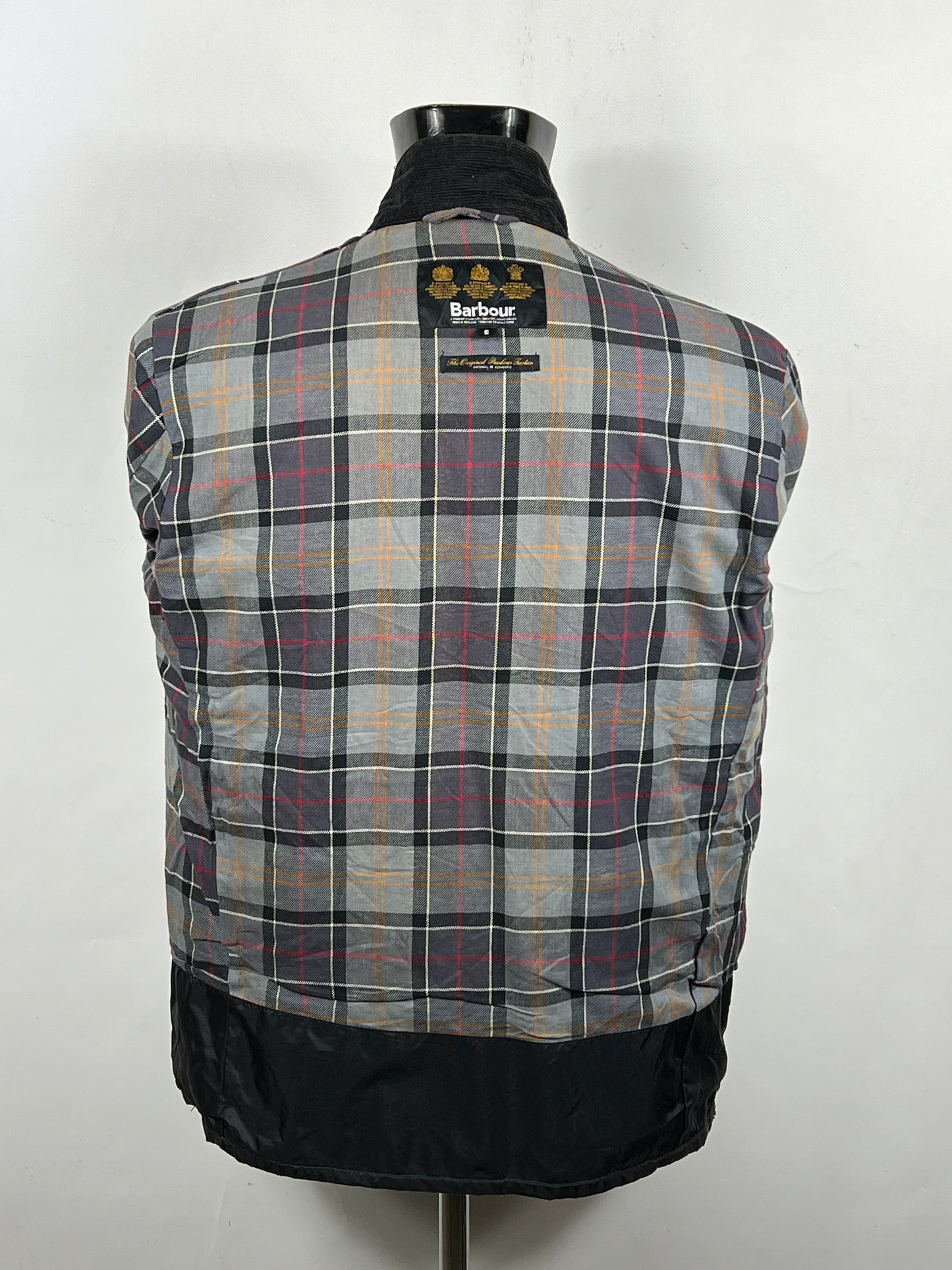 Barbour International Trial Nero Small Man Black waxed Trial Jacket Size Small