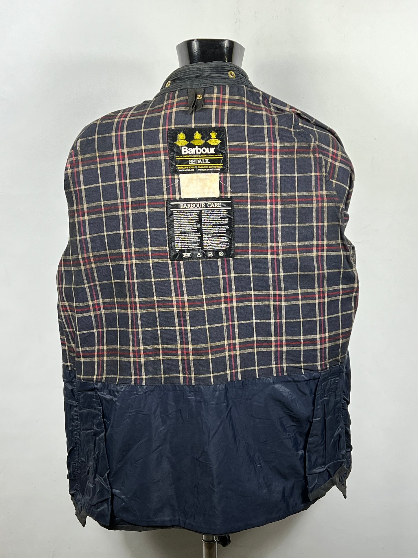 Giacca Barbour Blu scuro Bedale C44/112 cm Navy Vintage Bedale wax jacket c44 Large